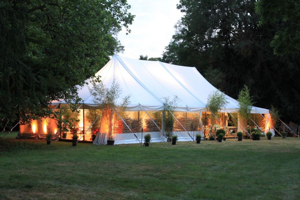 Tente Bambou pour mariage dans l'Eure